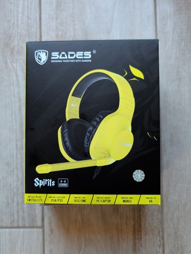Cuffie sades spirits giallo - spirits,