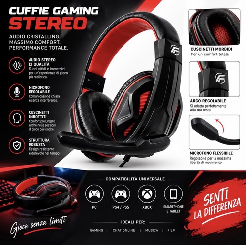 Cuffie gaming con microfono - cuffie,